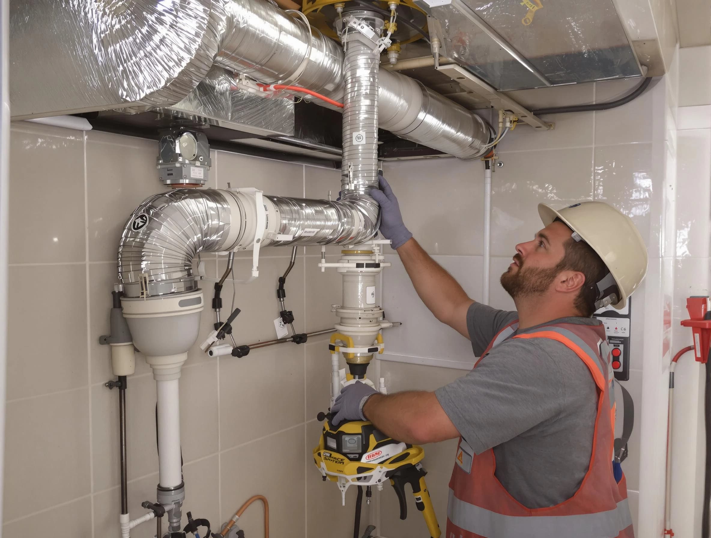 San Bernardino Dryer Vent Cleaning expert performing professional dryer vent repair and installation in San Bernardino