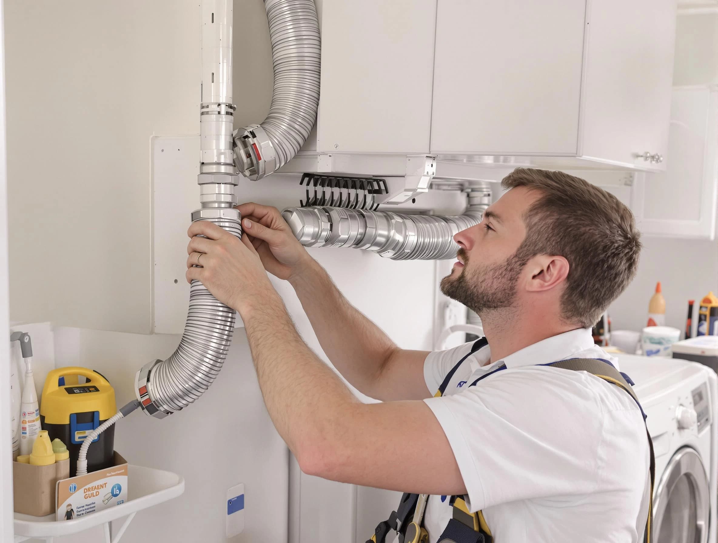 Professional dryer vent repair and installation by San Bernardino Dryer Vent Cleaning in San Bernardino